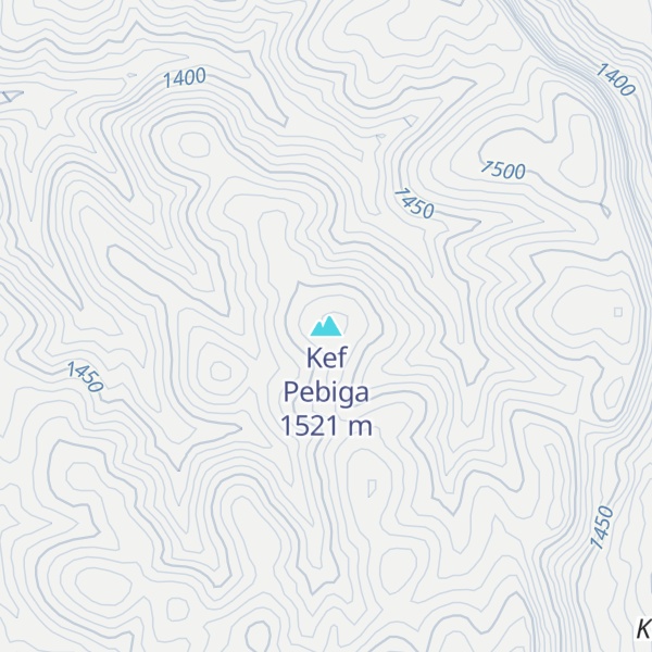 Map of Kef Pebiga