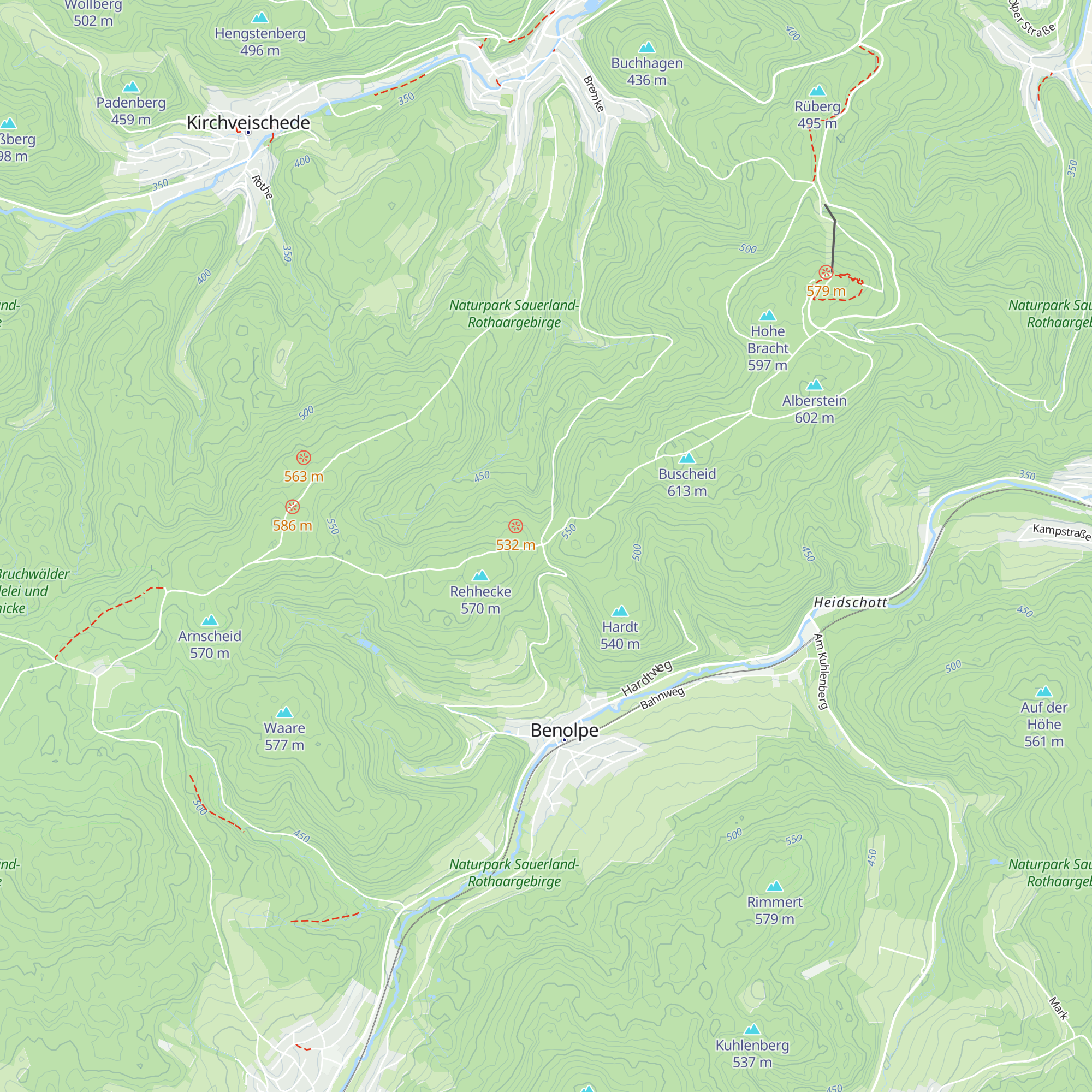 Hütte Benolper Kreuz map