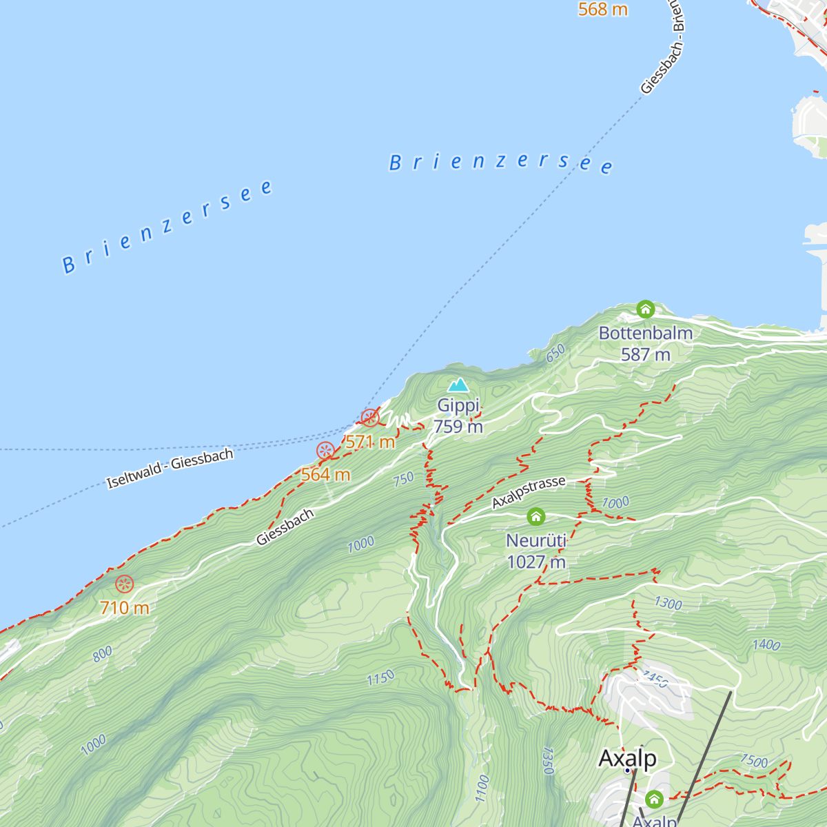 Grandhotel Giessbach map