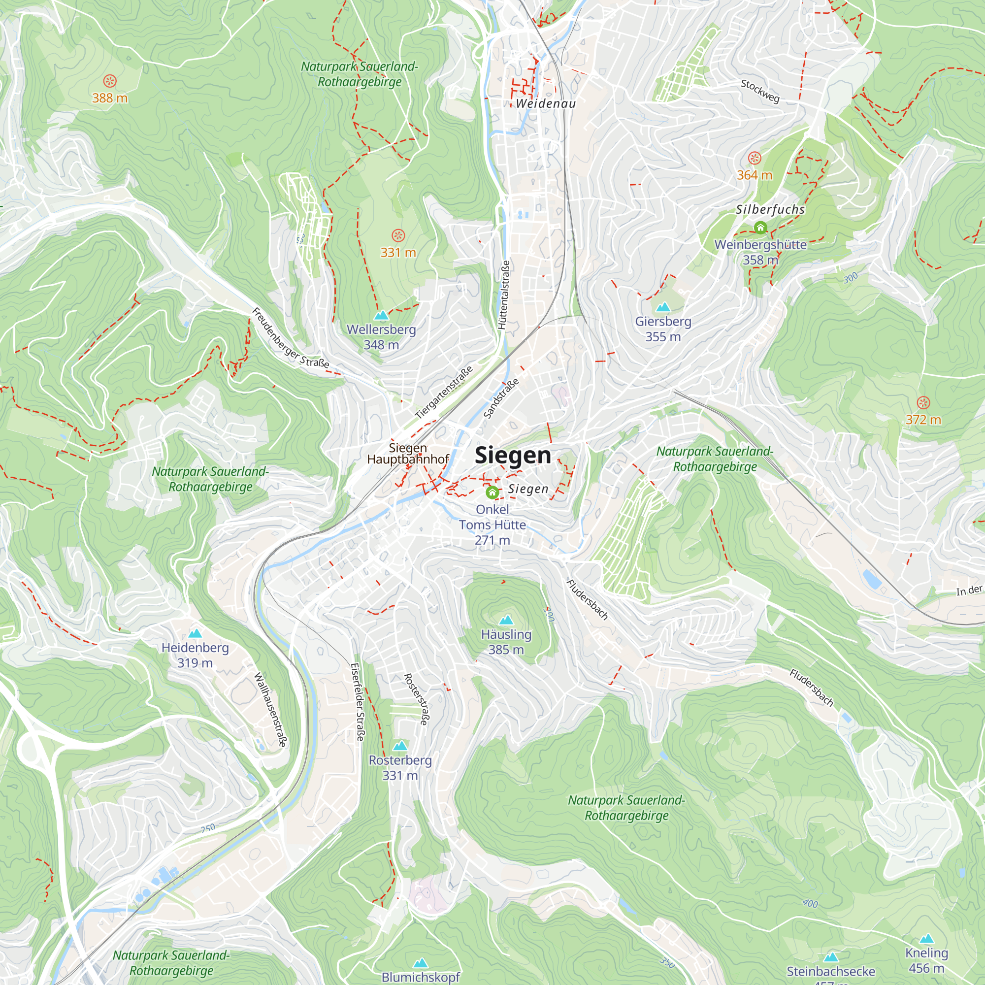 Onkel Toms Hütte map