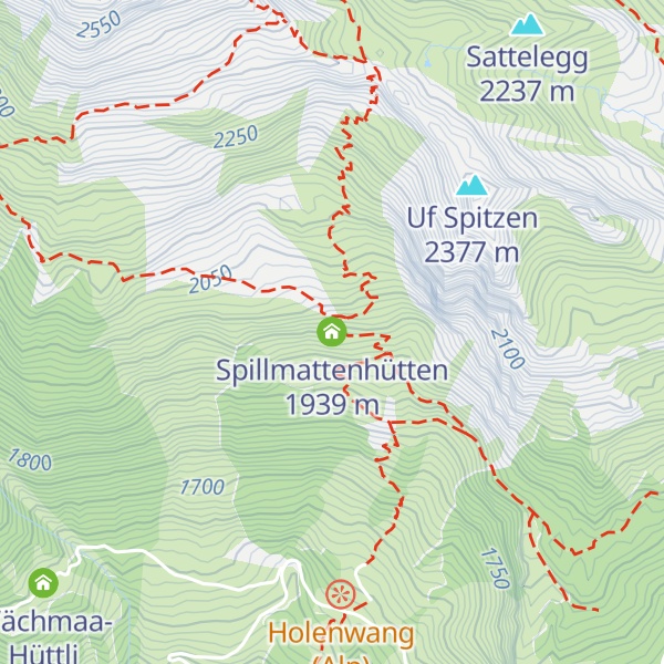 Map of Spillmattenhütten