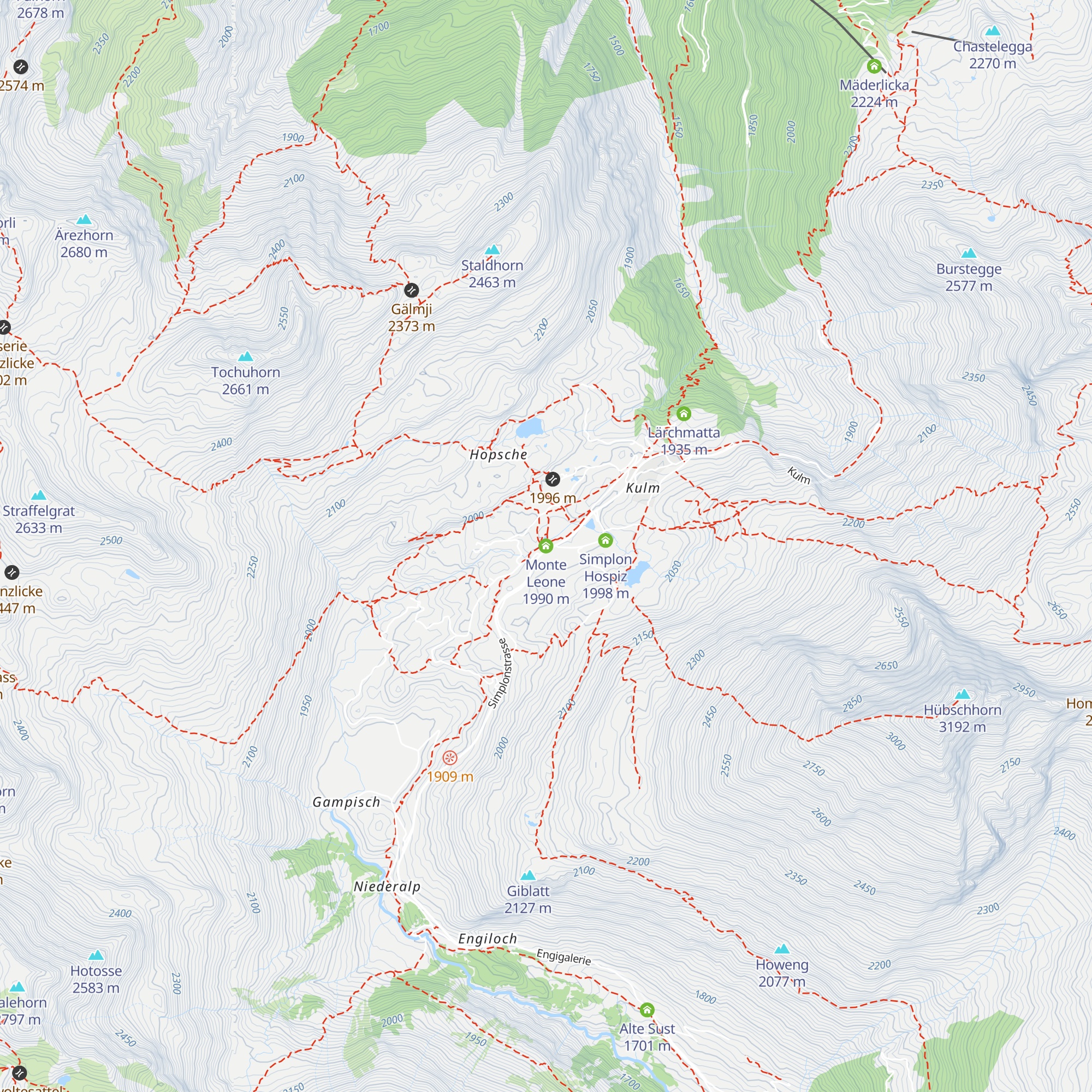 Monte Leone map