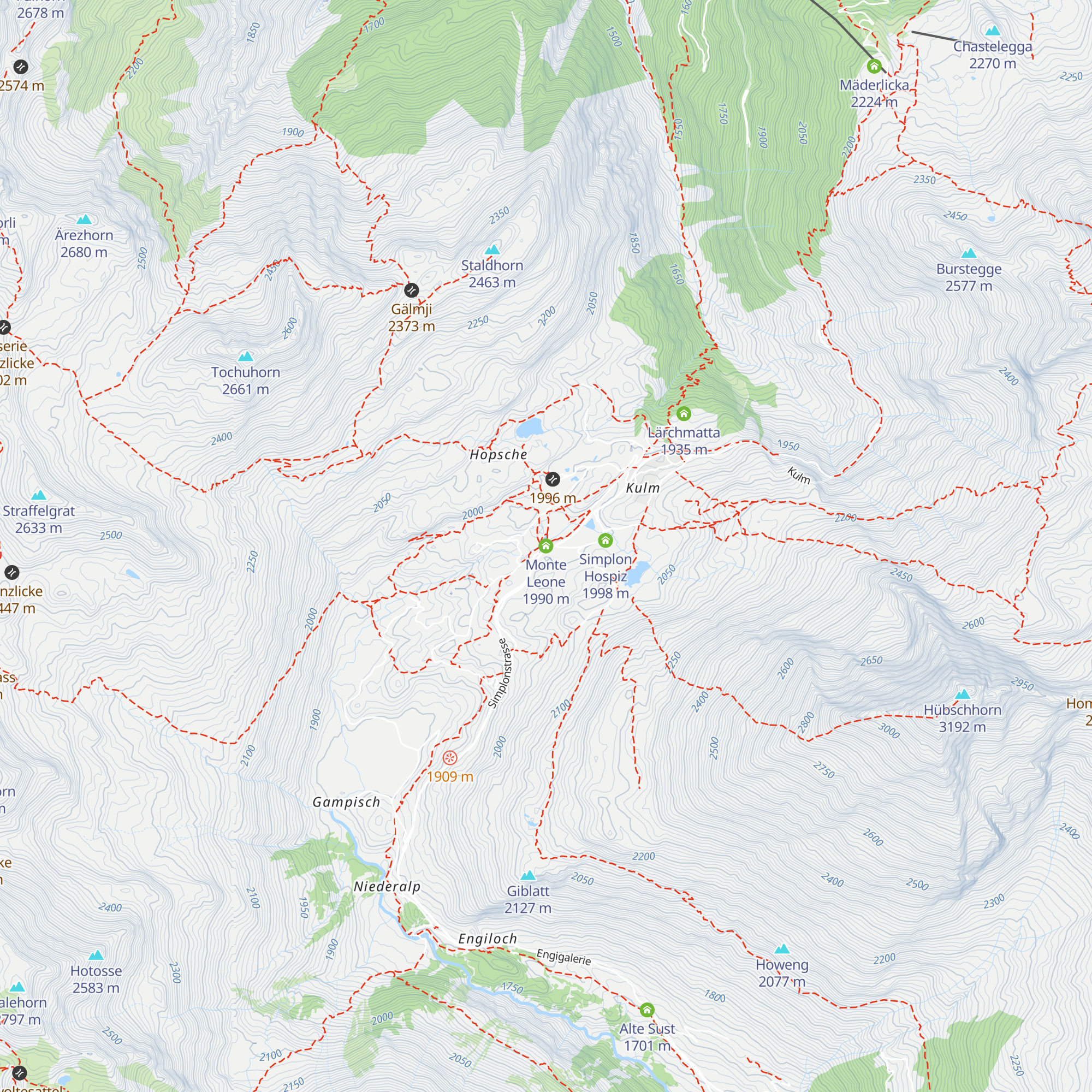 Monte Leone map