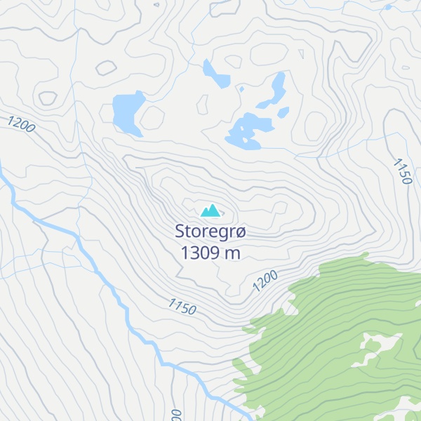 Map of Storegrø