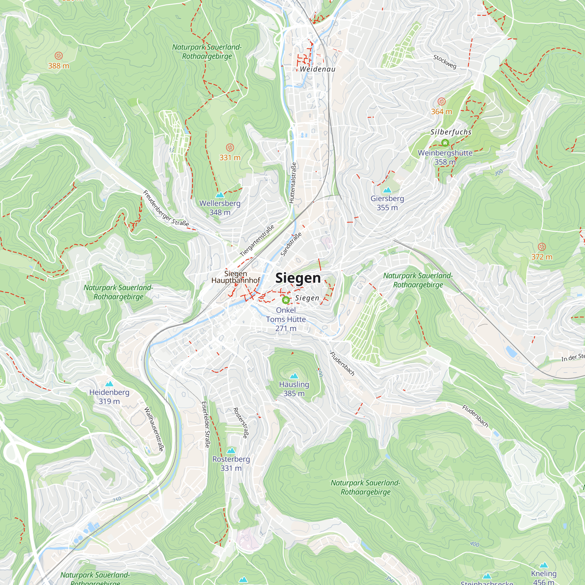 Touristeninformation Stadtmarketing Siegen map