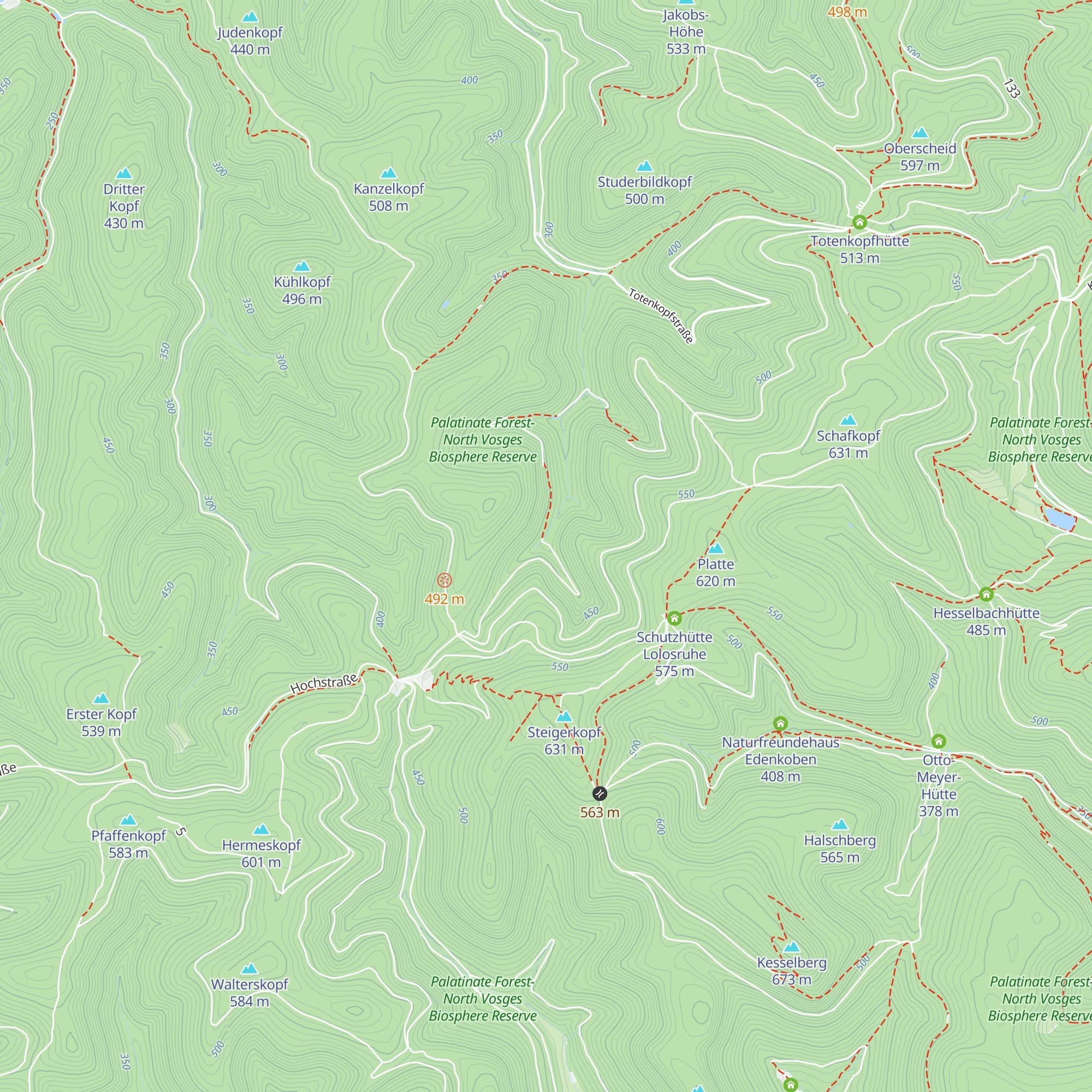 Schutzhütte Karlsburg im Kleyental map