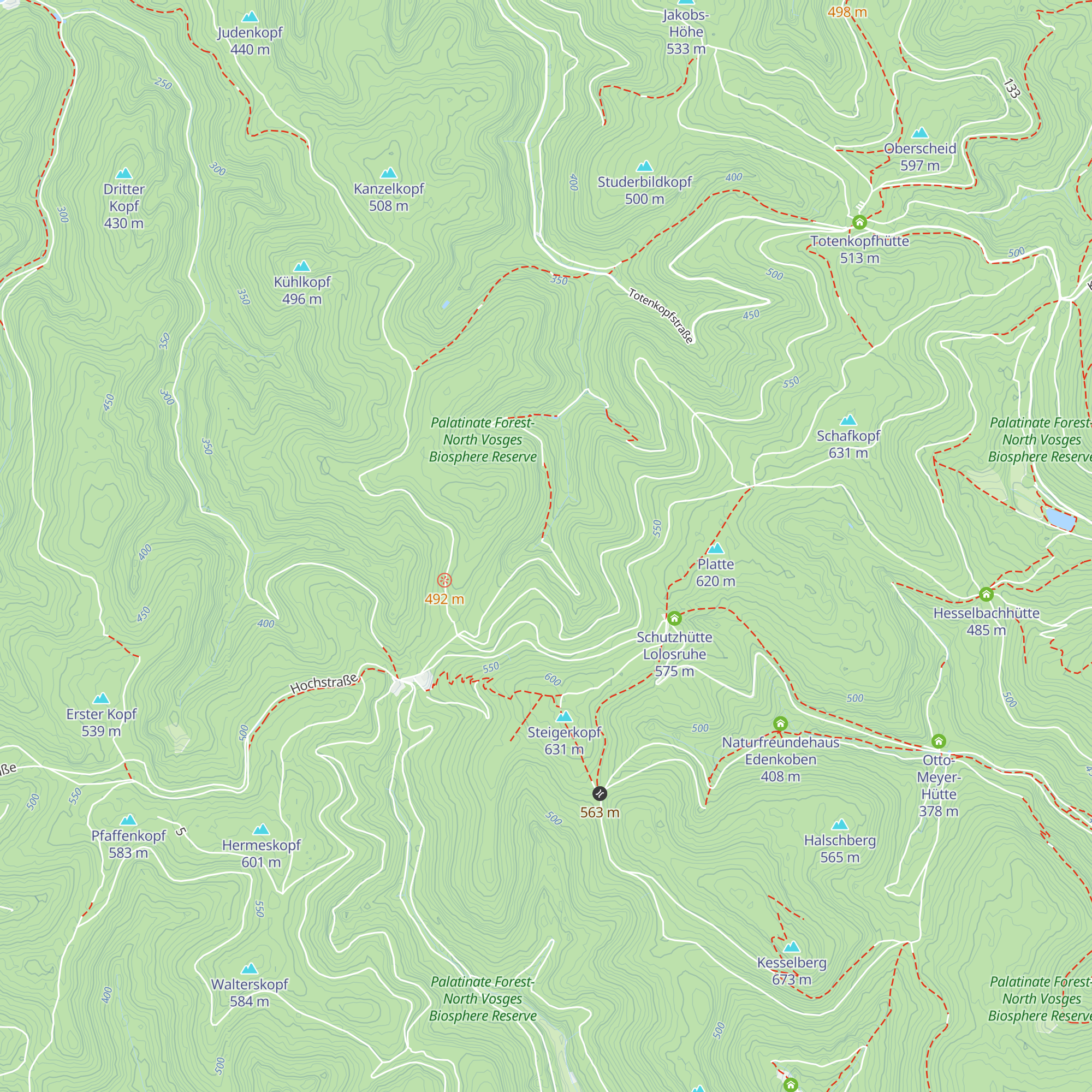 Schutzhütte Karlsburg im Kleyental map
