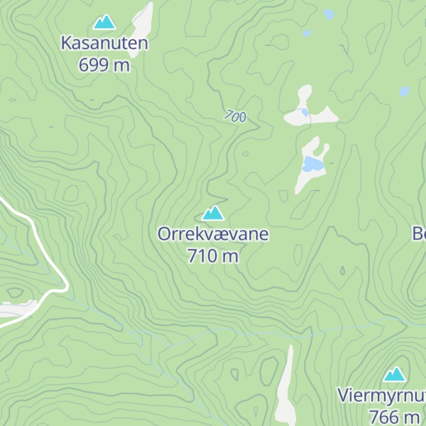 Map of Orrekvævane