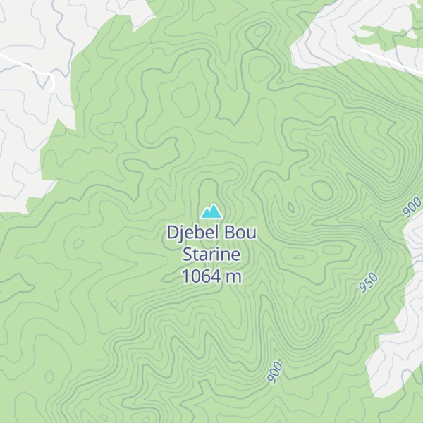 Map of Djebel Bou Starine