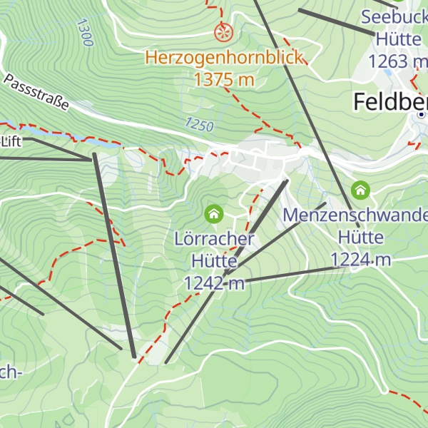 Map of Lörracher Hütte