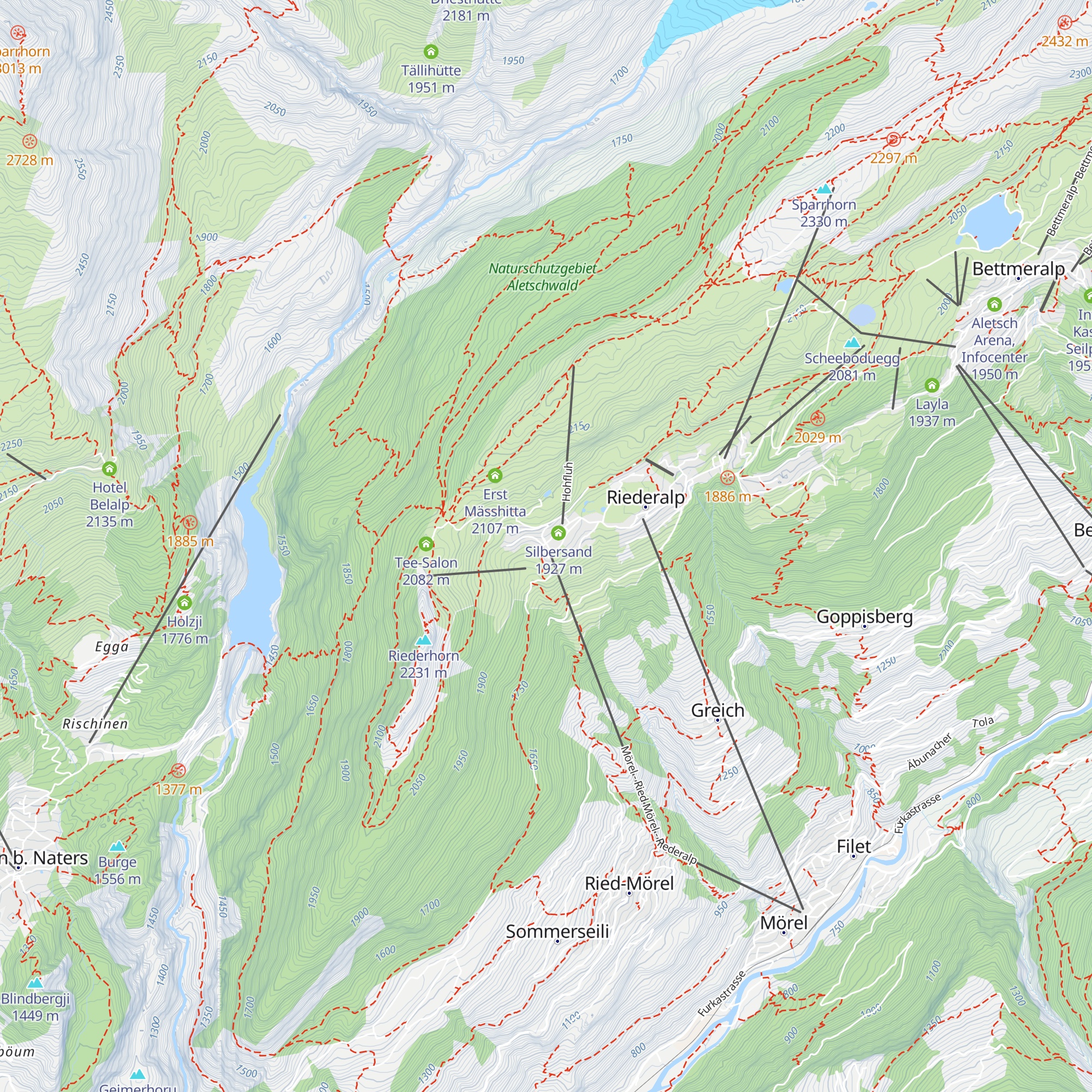 zRiederhoru map
