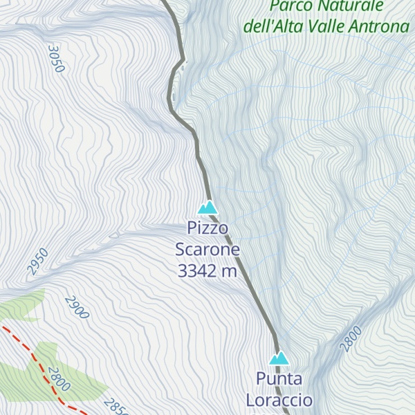 Map of Pizzo Scarone