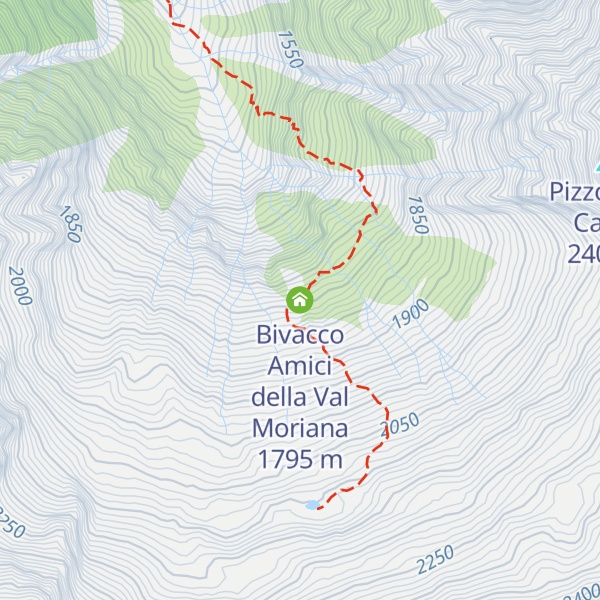 Map of Bivacco Amici della Val Moriana