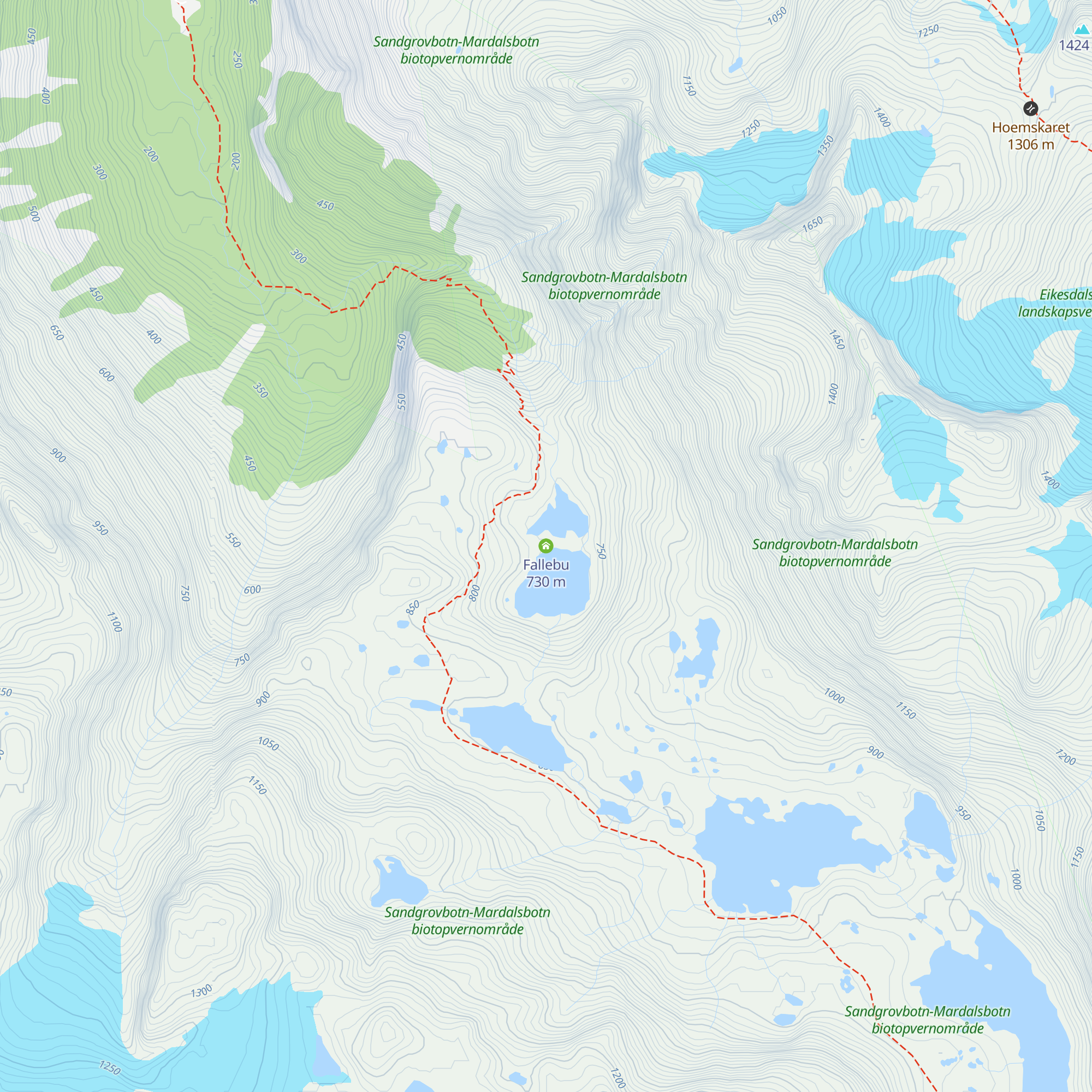 Fallebu map