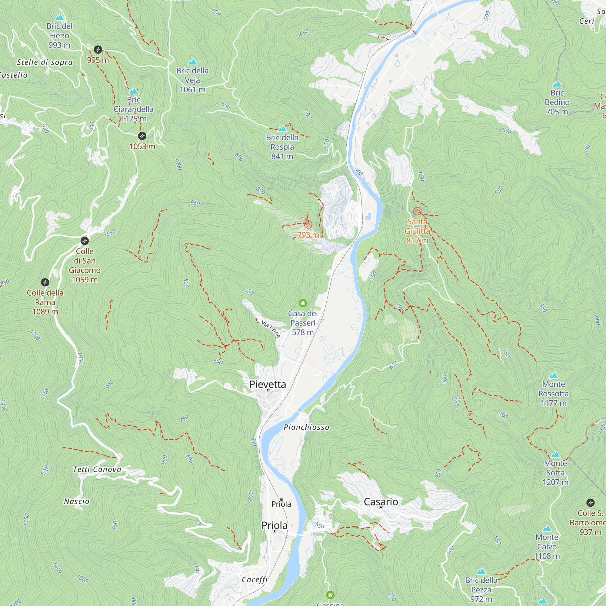 Casa dei Passeri map