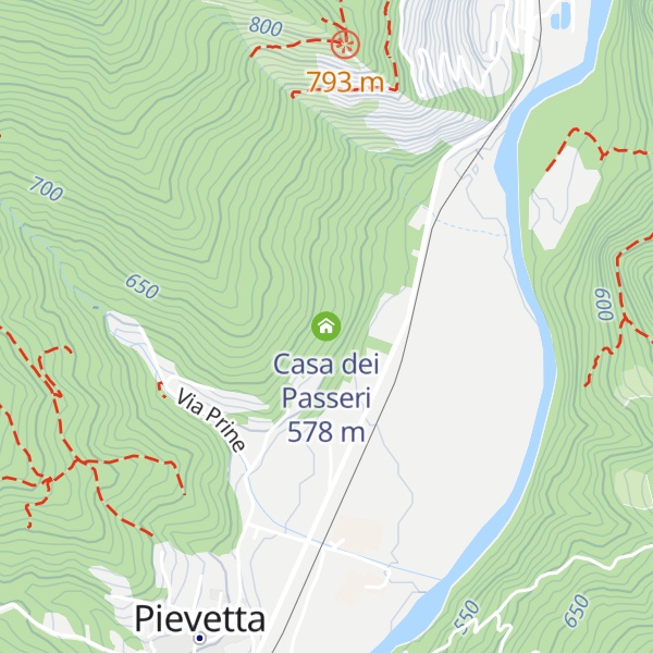 Map of Casa dei Passeri