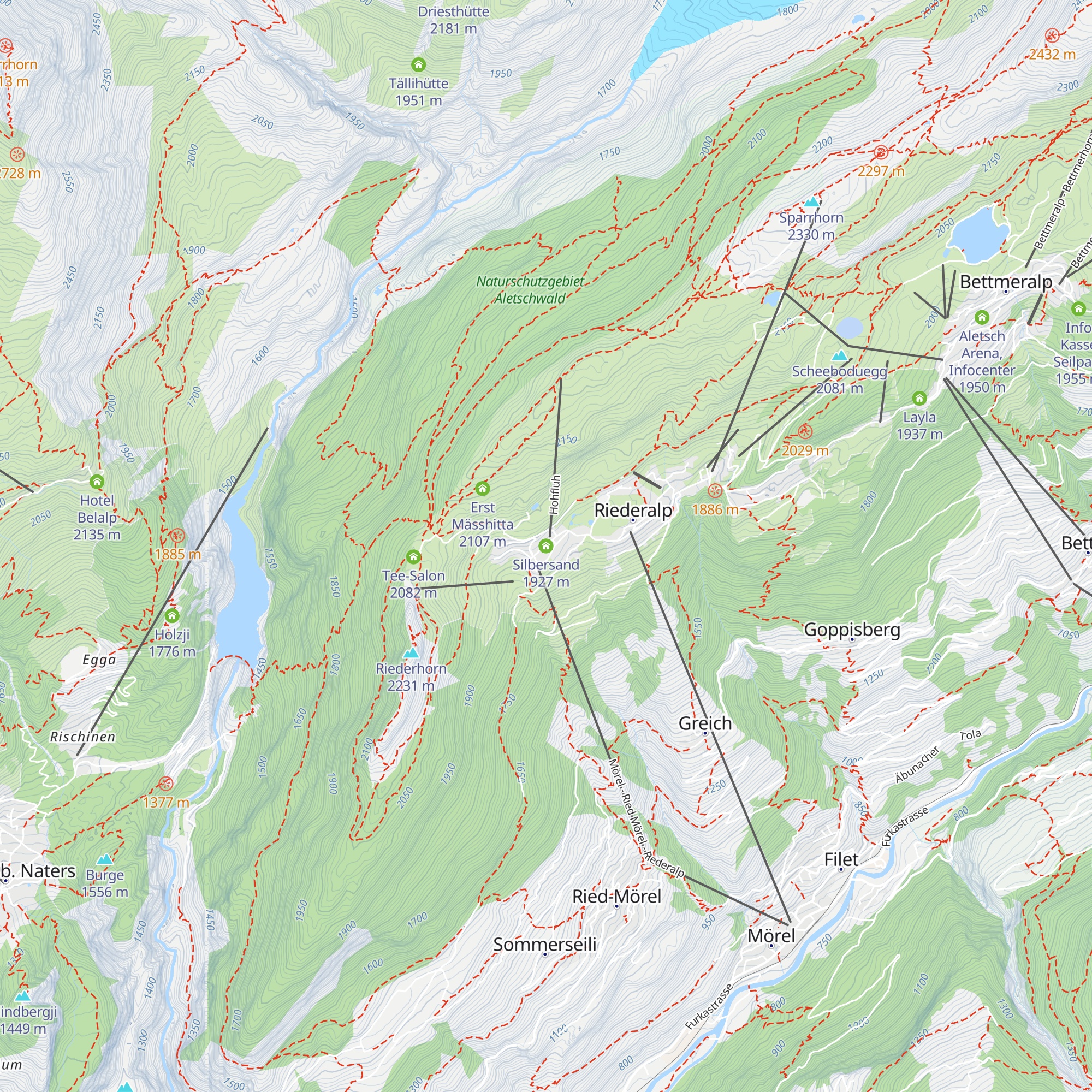 Silbersand map