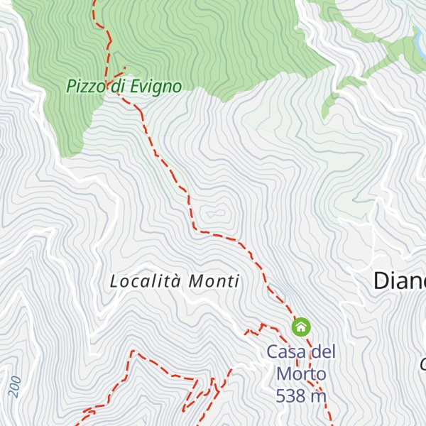 Map of Monte Abrighetti