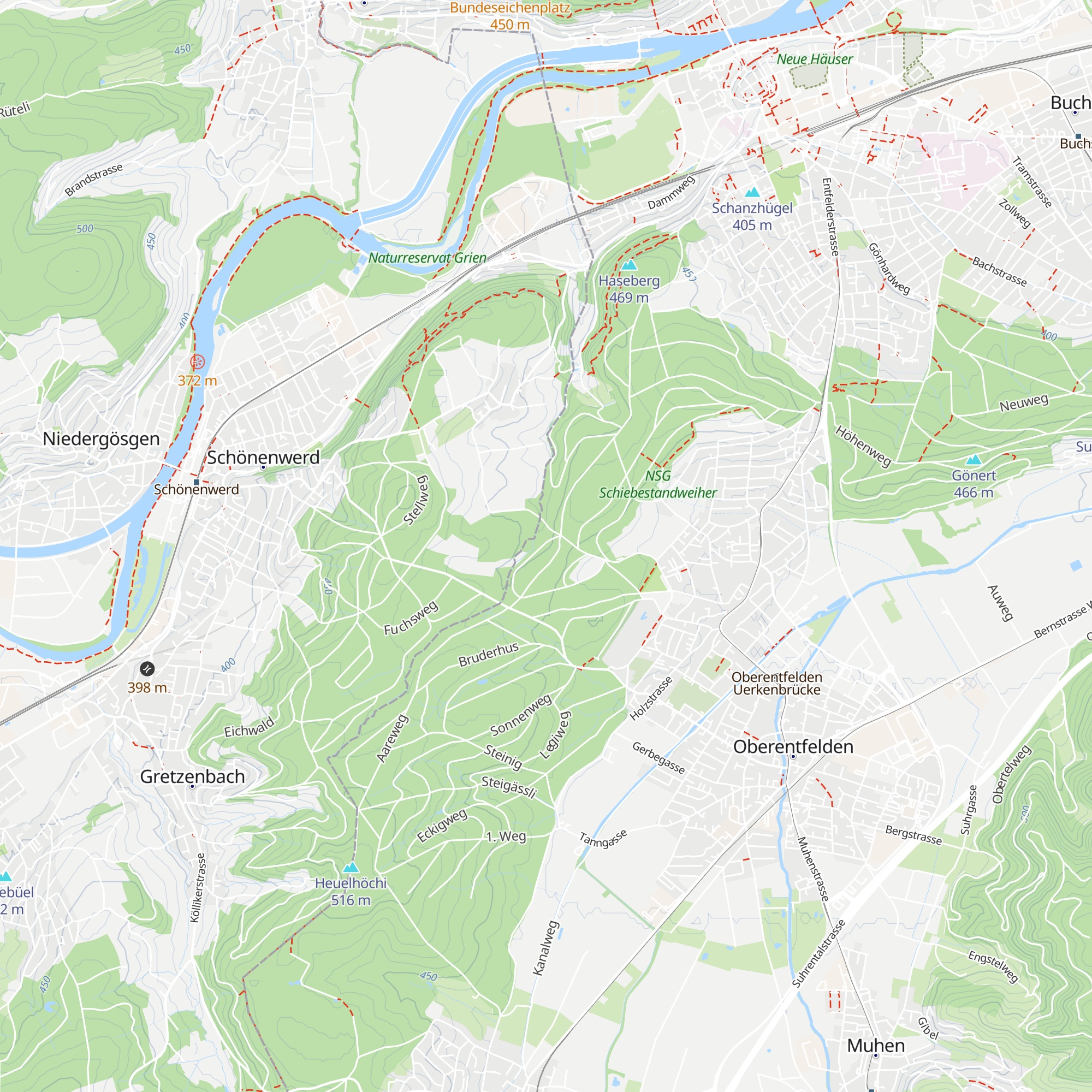 Waldhütte mit Unterstand map