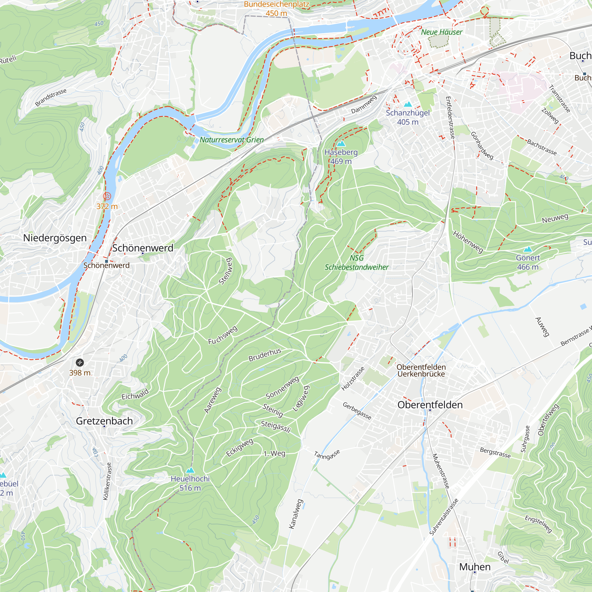 Waldhütte mit Unterstand map