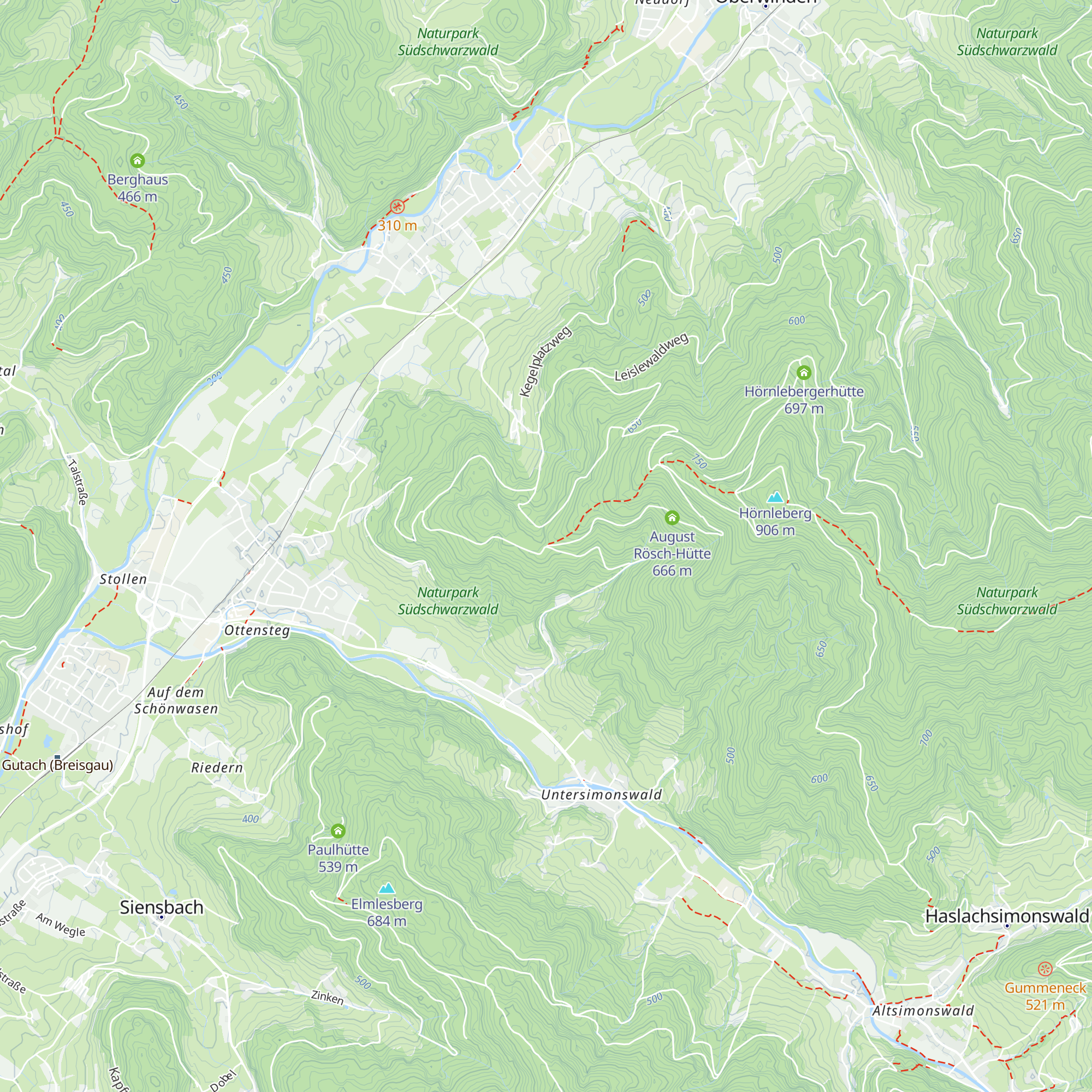 Wolfsgruben-Hütte map