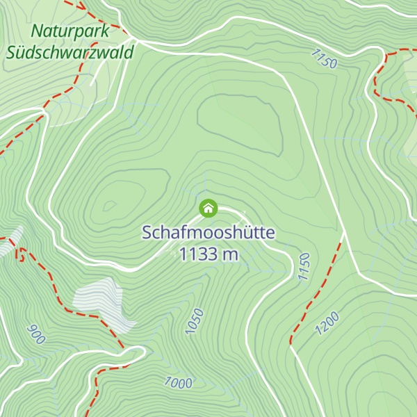 Map of Schafmooshütte