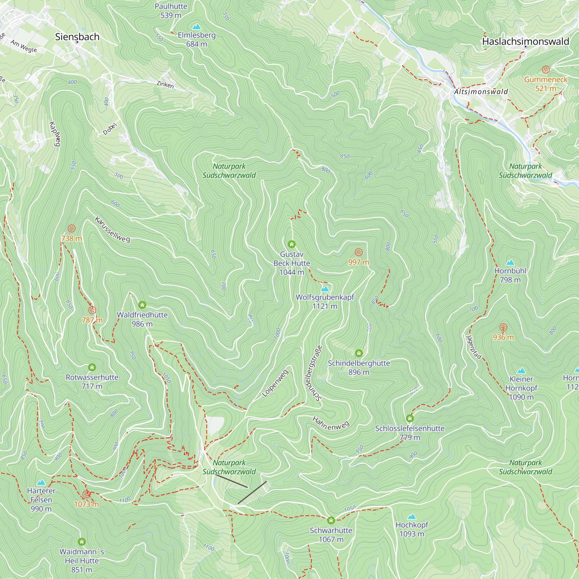 Schöneichle-Hütte map