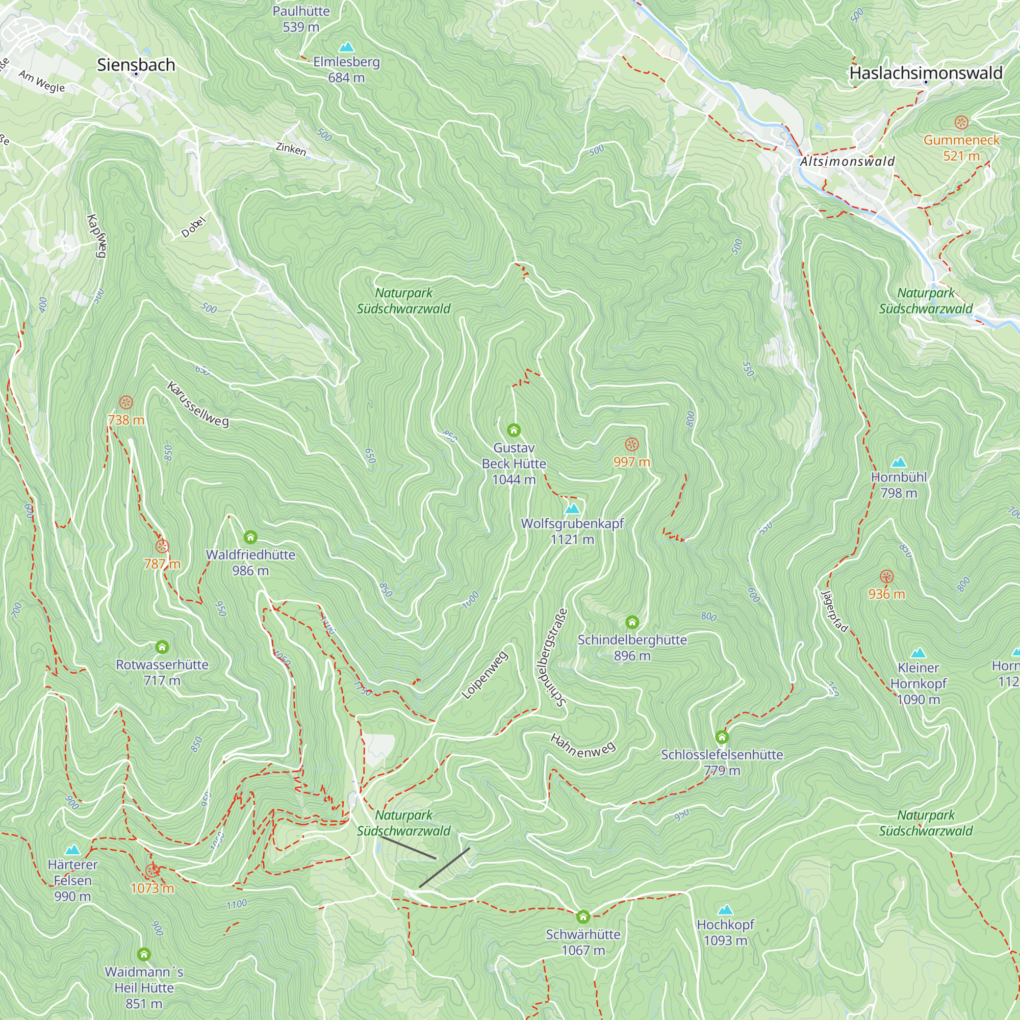 Schöneichle-Hütte map
