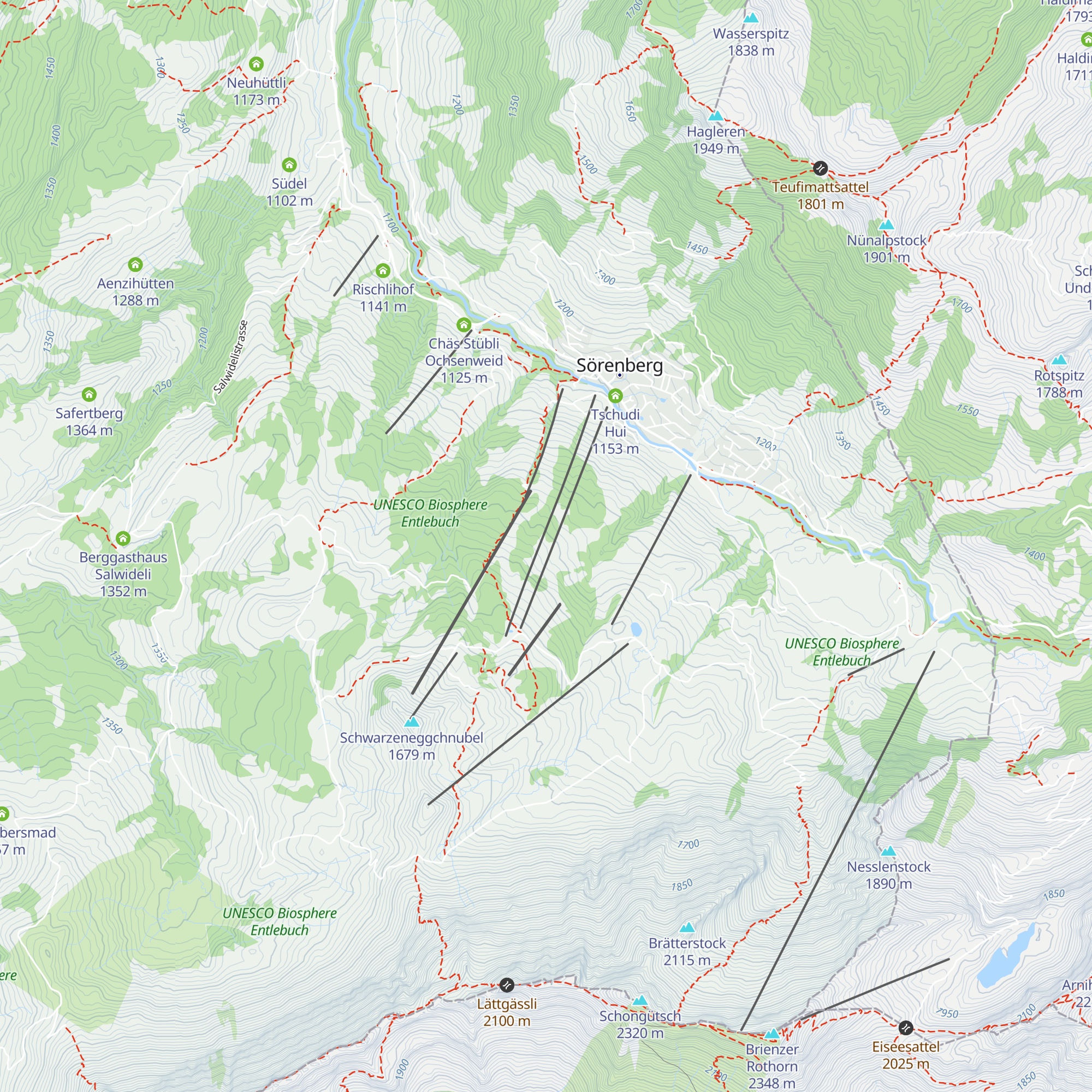 Guntlishütten map