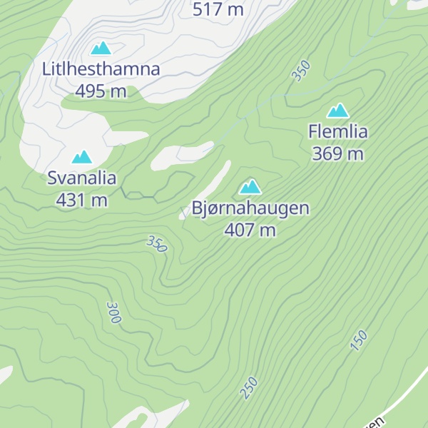 Map of Gammelseterrumpa