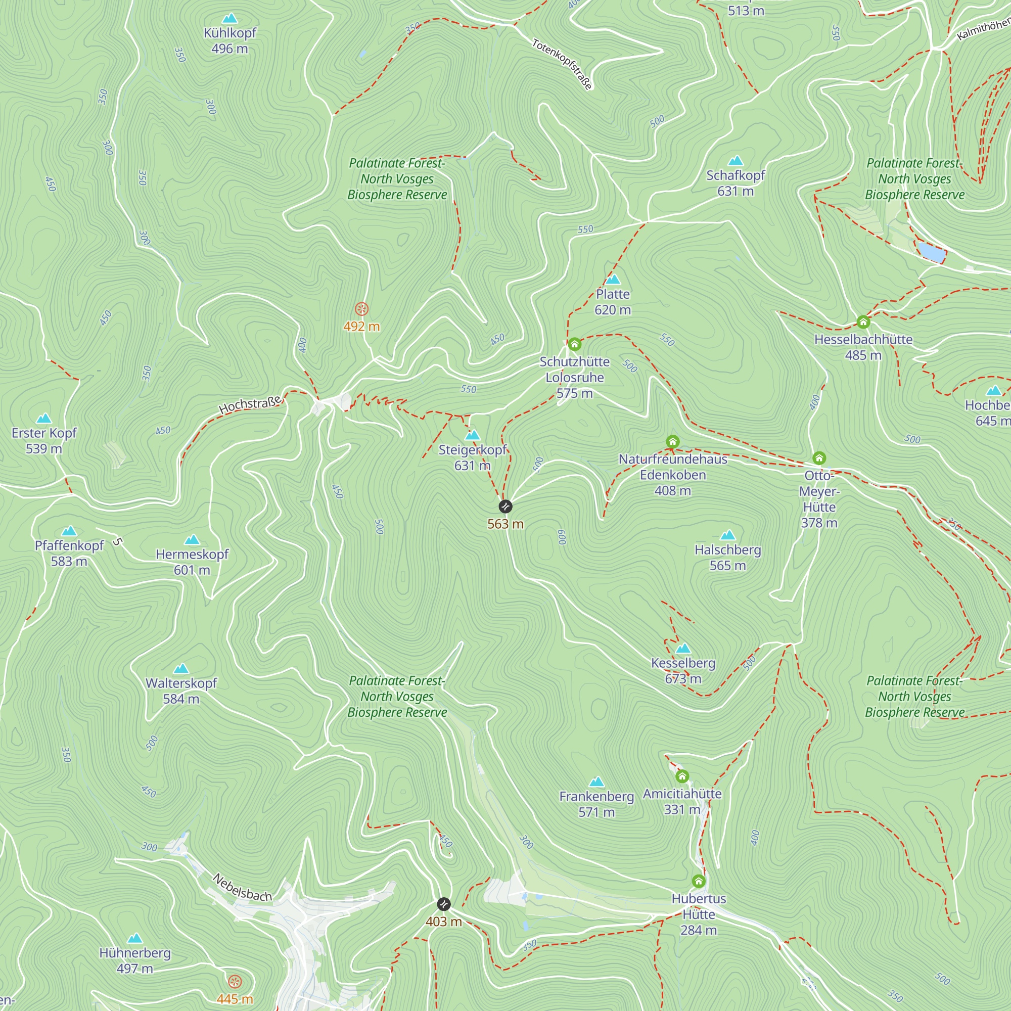 Konrad-Reges-Hütte map