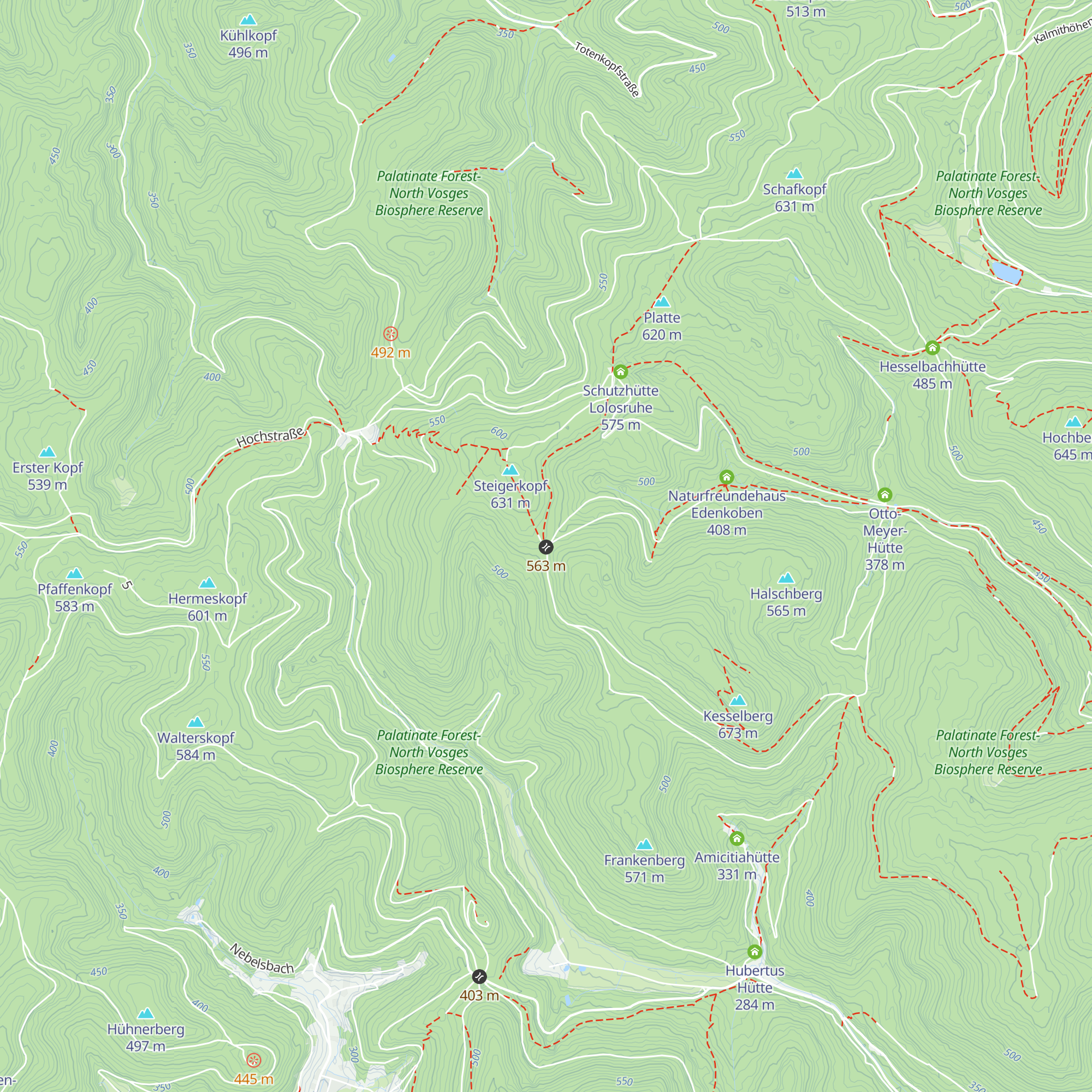 Konrad-Reges-Hütte map
