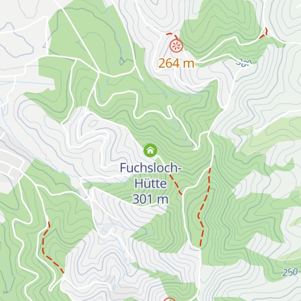 Map of Fuchsloch-Hütte