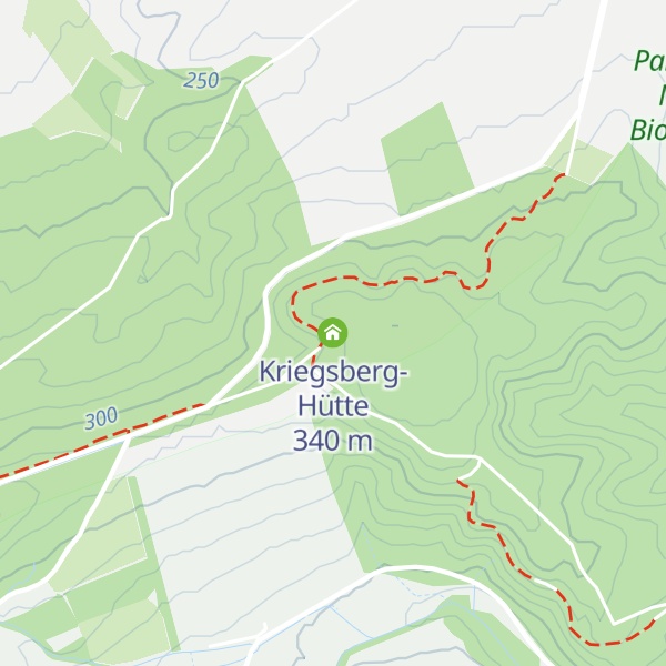 Map of Kriegsberg-Hütte