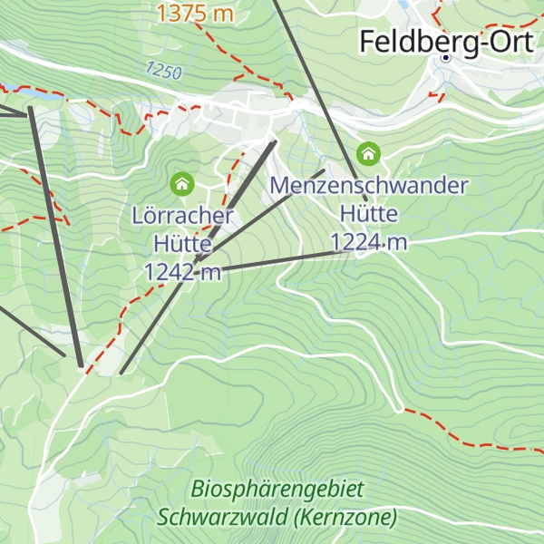 Map of Zähringer Hütte