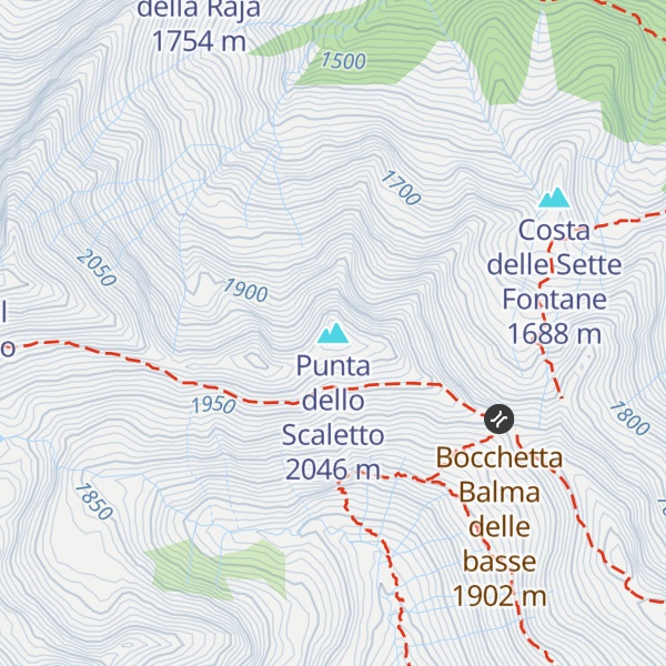 Map of Punta dello Scaletto