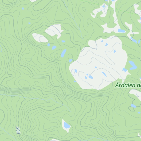 Map of Ytre-Vidjestøylheii