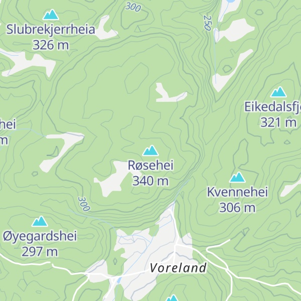 Map of Røsehei