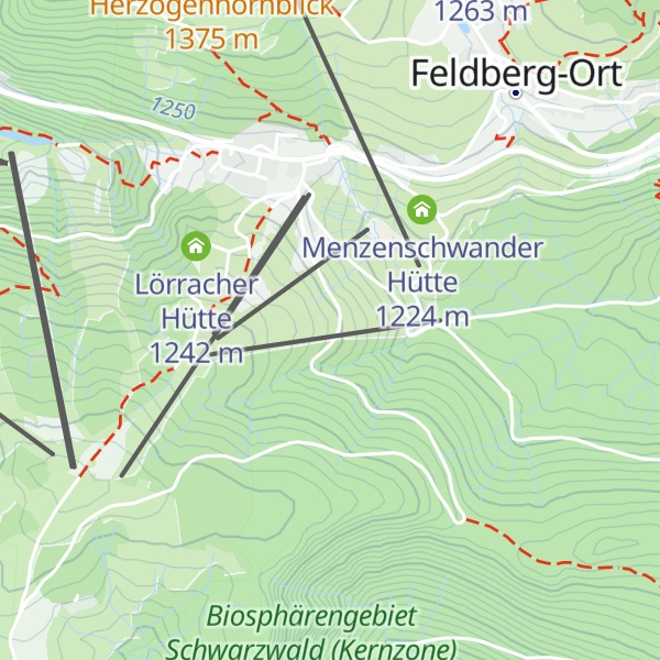 Map of Radolfzeller Hütte