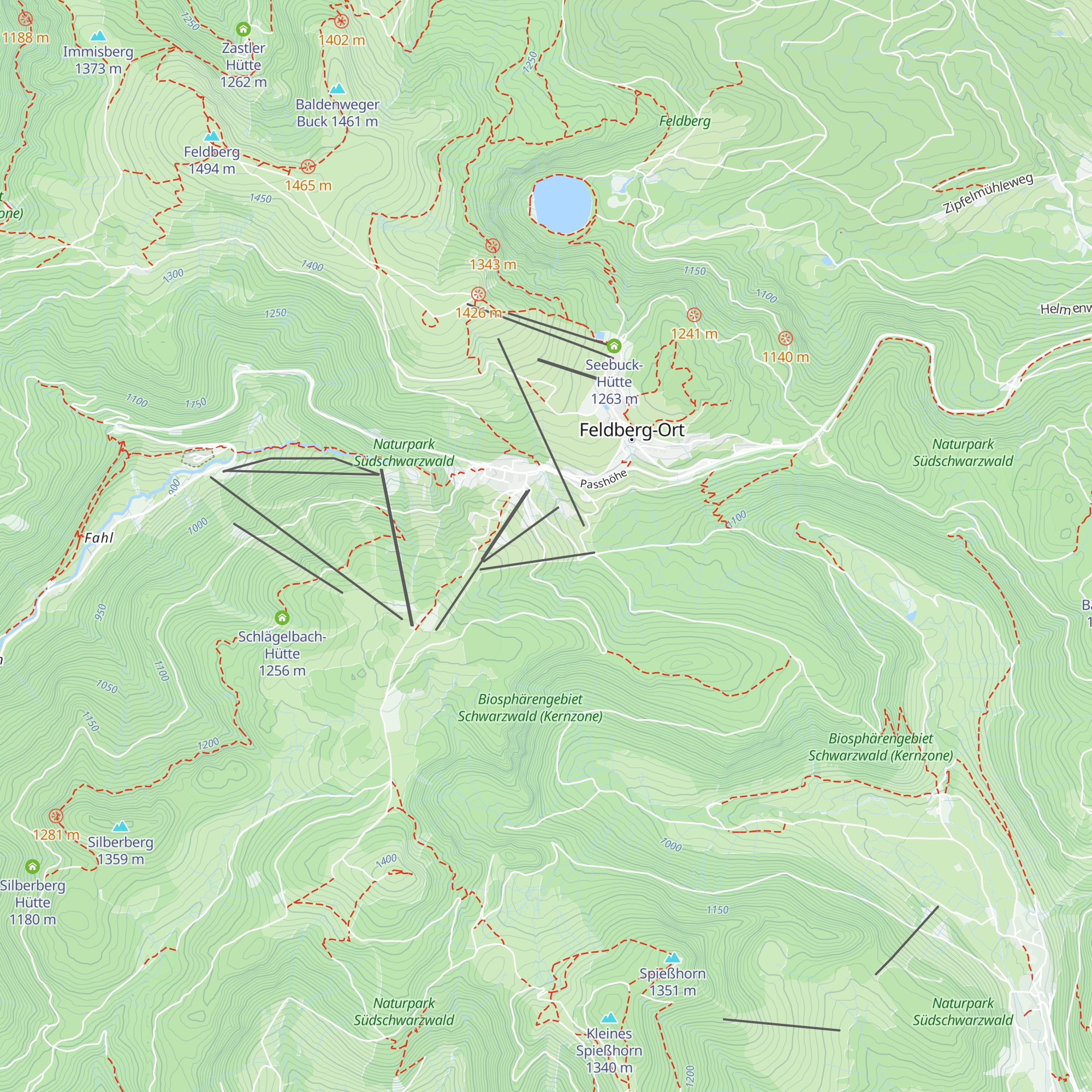 Zeller Hütte map