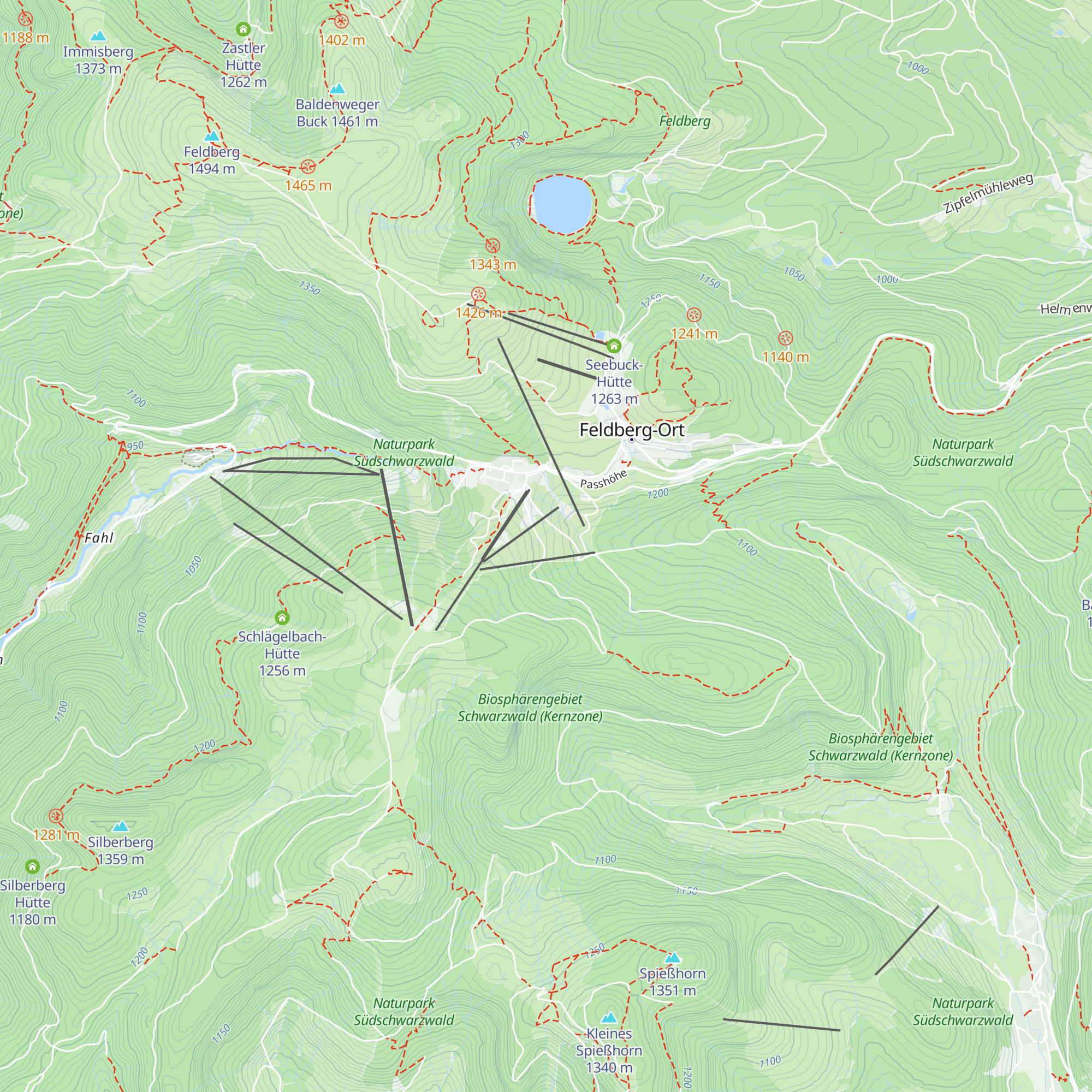 Zeller Hütte map