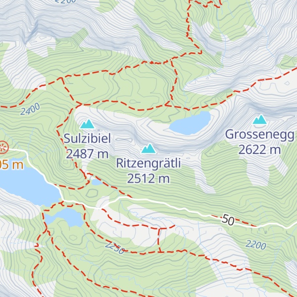 Map of Ritzengrätli