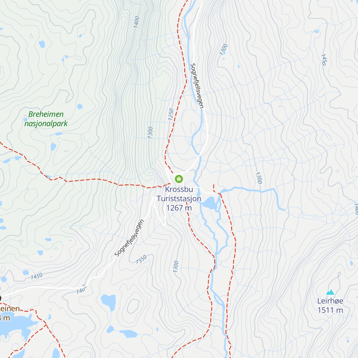 Krossbu Turiststasjon map