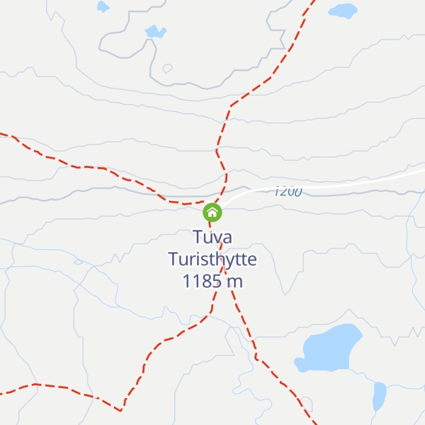 Map of Tuva Turisthytte