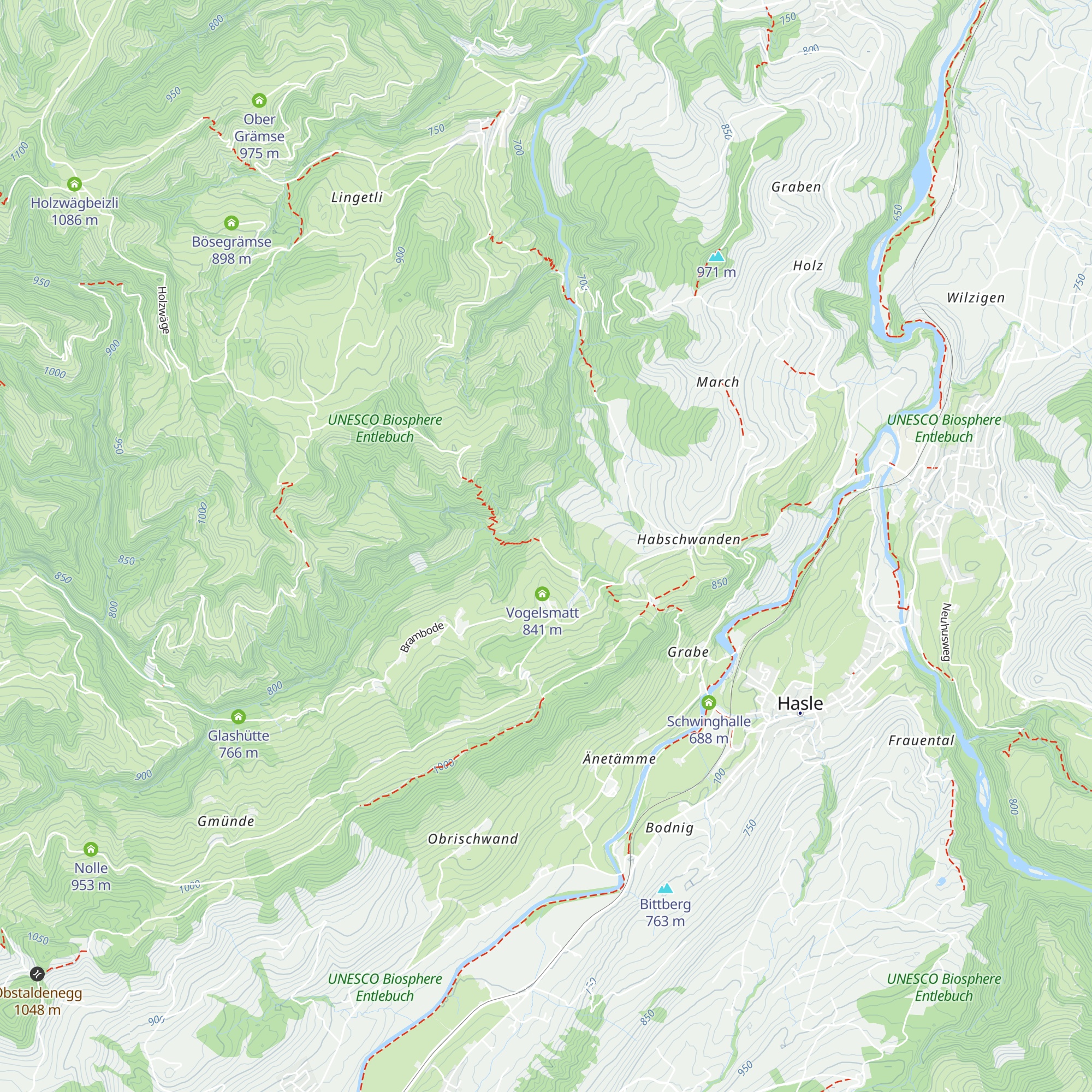 Unter Haselholz map