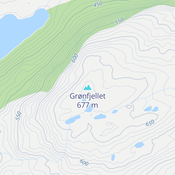Map of Grønfjellet