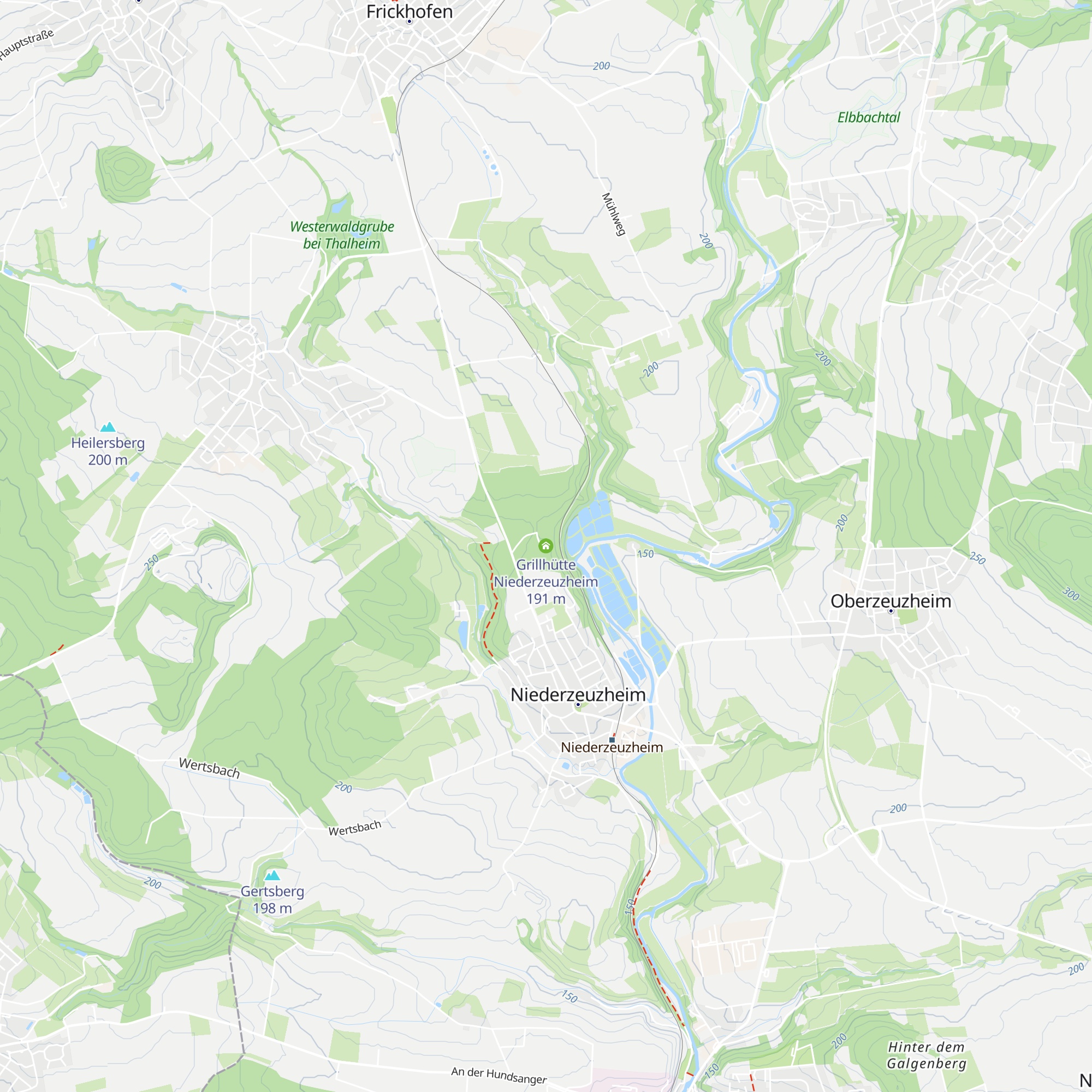 Grillhütte Niederzeuzheim map