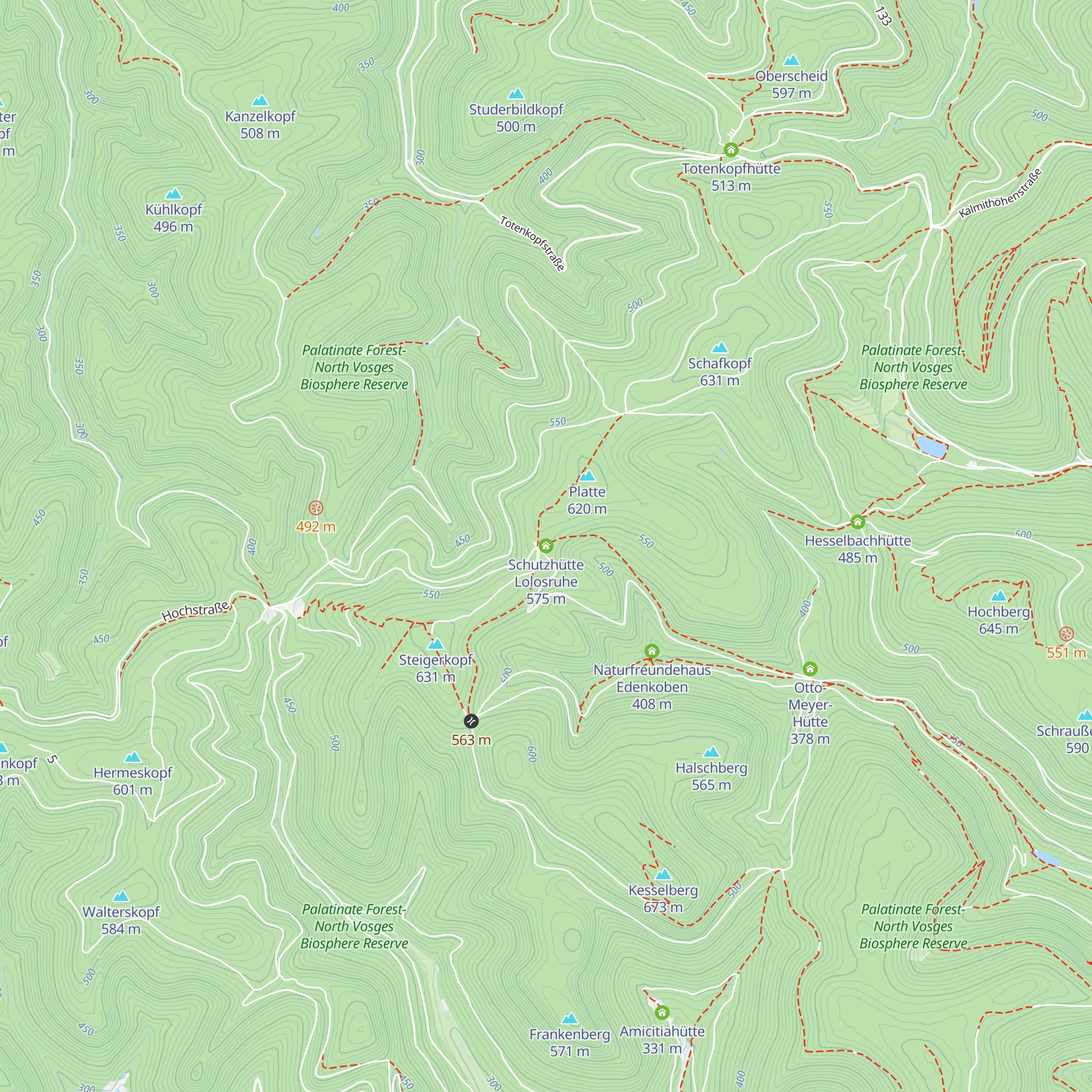 Schutzhütte Lolosruhe map