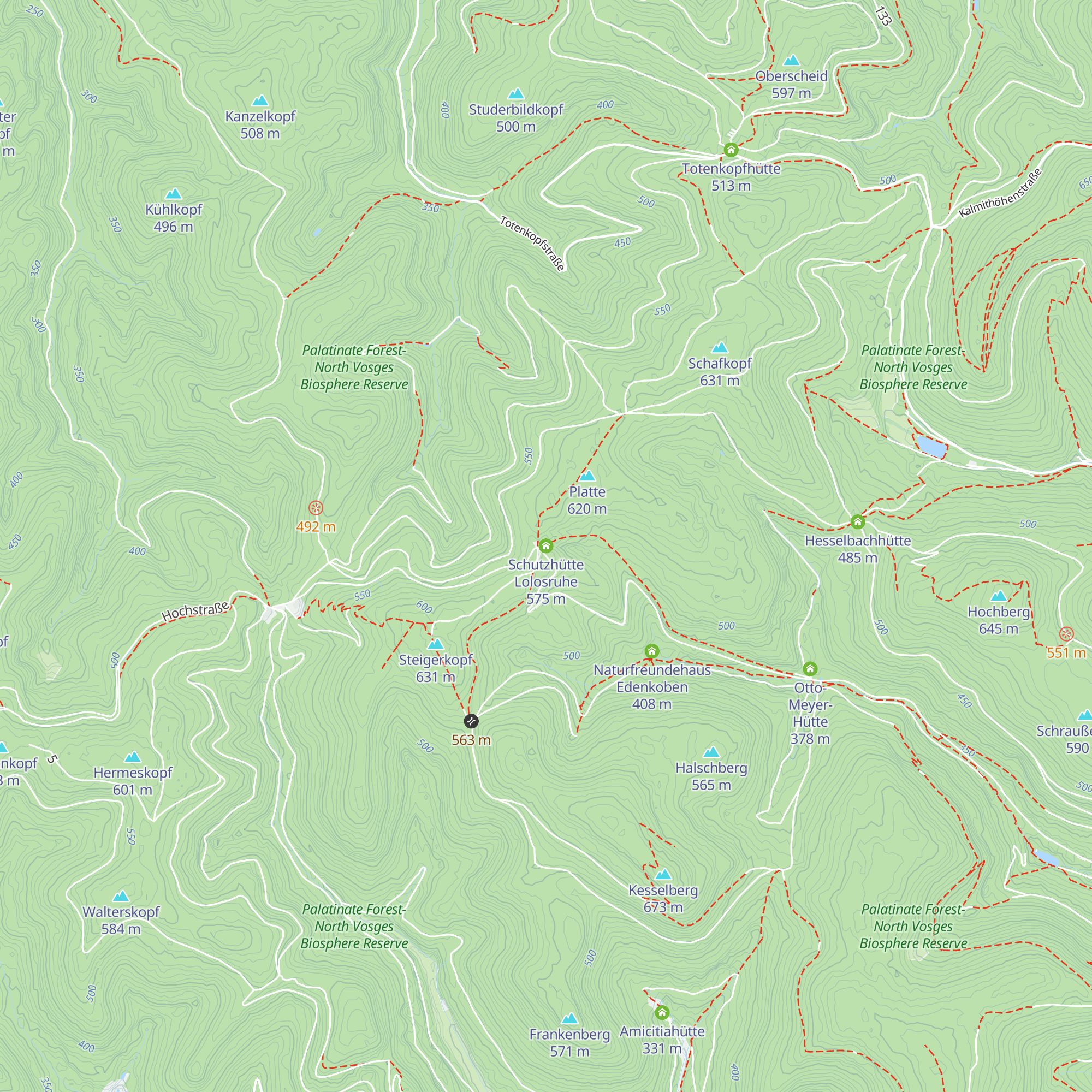 Schutzhütte Lolosruhe map