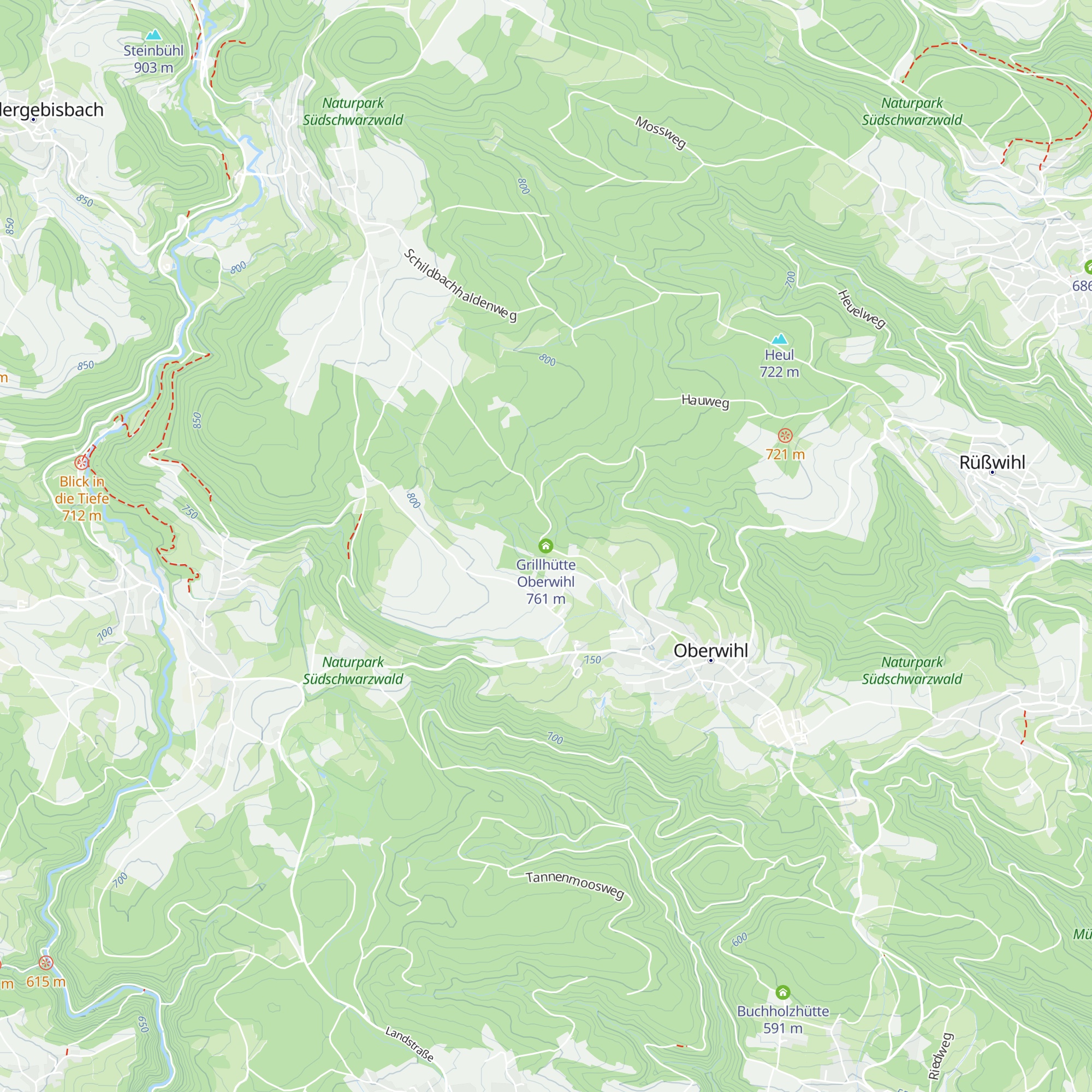 Grillhütte Oberwihl map